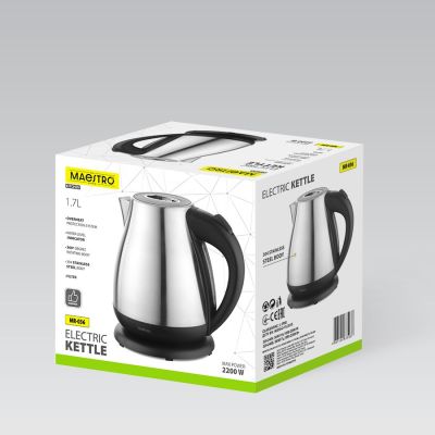2. Electric metal kettle 1.7l 2200W MR-036 MAESTRO