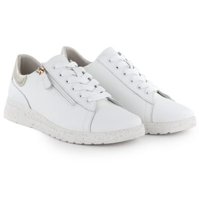9. Women's white leather sneakers eVento 138