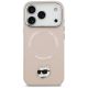 3. Karl Lagerfeld Choupette Pin MagSafe Case for iPhone 17 Pro - Pink