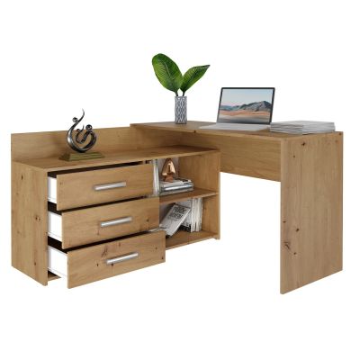 2. Corner desk + chest of drawers DANY 120x50xH76 artisan