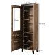 4. NORD display cabinet 60x38x182.5 oak wotan/anthracite