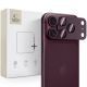 Tech-Protect Camfull Fit+ Tempered Glass Camera Screen Protector for iPhone 18 Pro Max - Burgundy