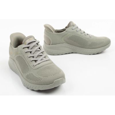 6. Skechers Bobs Squad women's slip-on sneakers olive