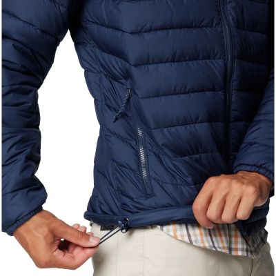 4. Columbia Powder Lite II Hooded Jacket 2086944464 Navy Blue L