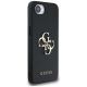 4. Guess PU Grained 4G Metal Logo case for iPhone 16e - black