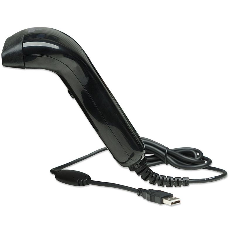 4. Manhattan 401517 Barcode Reader Handheld 1D CCD Barcode Reader Black