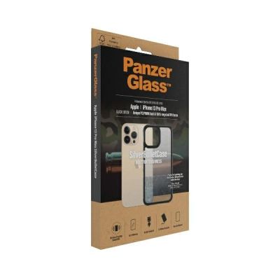 4. PanzerGlass ClearCase antibacterial Military Grade certified case for iPhone 13 Pro Max - transparent and black