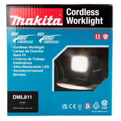18. Makita LED Lamp 18V/14.4V DML811 1800lx/3000lm with AC Power Supply