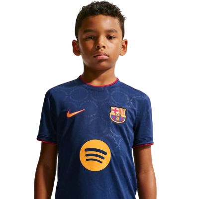 4. Nike FC Barcelona Third Kids' T-shirt Navy Blue II6713 498