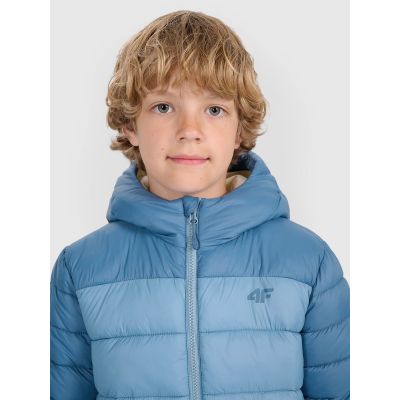 2. Boy's down jacket with synthetic filling 4F 4FJRAW25TDJAM0770-32S