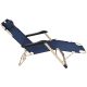 15. GARDA MULTI-POSITION TRAVEL CHAIR WITH HEADREST NAVY BLUE - BEIGE
