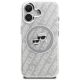 3. Karl Lagerfeld IML Glitter Karl & Choupette Heads Logo MagSafe iPhone 16 Case - Gray