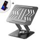 4. Wozinsky WRS-CPY84SB 360 Aluminum Laptop and Tablet Stand + Free Smartphone Stand - Black