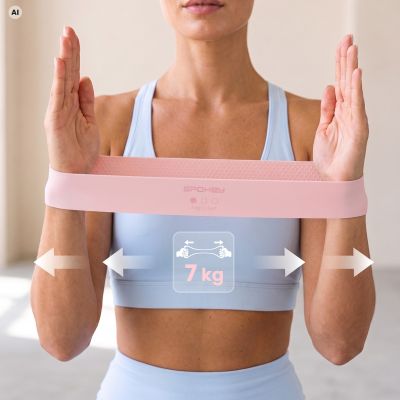 4. Spokey JUICY light resistance training band with anti-slip structure