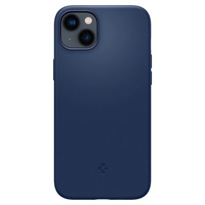 3. Spigen Silicone Fit Mag Case with MagSafe for iPhone 14 Plus - Blue