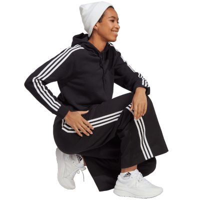 11. adidas Essentials 3-Stripes French Terry Crop Hoodie W IC8767