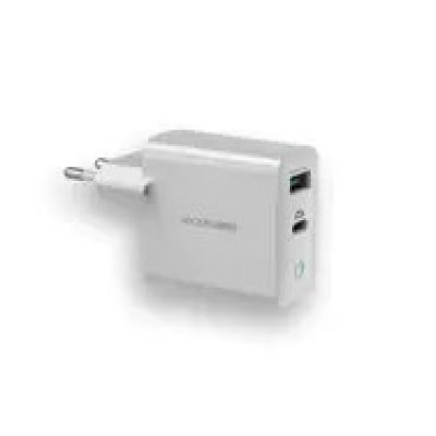 5. RealPower 352262 Mobile Charger Universal White AC Fast Charging Internal