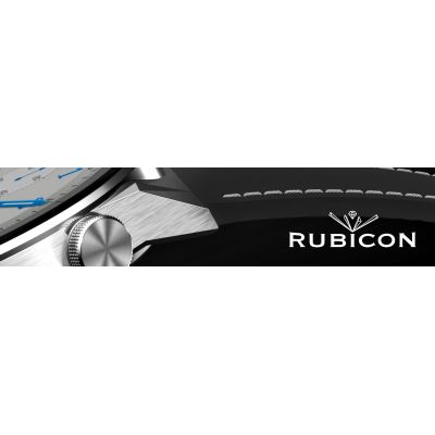15. Rubicon RNCE99 Black Metal + Silicon Smartwatch SMARUB194