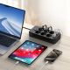 6. Tech-Protect PC6X6 Power Strip 6 Sockets 240V + 3xUSB-A + 3xUSB-C 200cm - Black