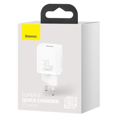5. Baseus Super Si 1C fast charger USB Type C 30W Power Delivery Quick Charge white (CCSUP-J02)