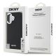 8. DKNY Plain Silver Logo MagSafe iPhone 16 Case - Black