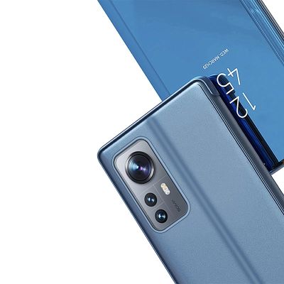 7. Clear View Case cover for Xiaomi 12 Lite blue flip cover