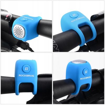 7. Rockbros CB1709BU electronic bicycle bell - blue