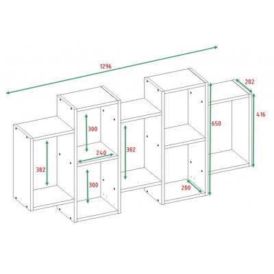 4. BILBAO 7.0 WALL-MOUNTED SHELVES, MATTE WHITE