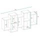 4. BILBAO 7.0 WALL-MOUNTED SHELVES, MATTE WHITE