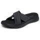 5. Skechers Women's Flip-Flops GO WALK FLEX SANDAL IMPRESSED 141420 BKGY