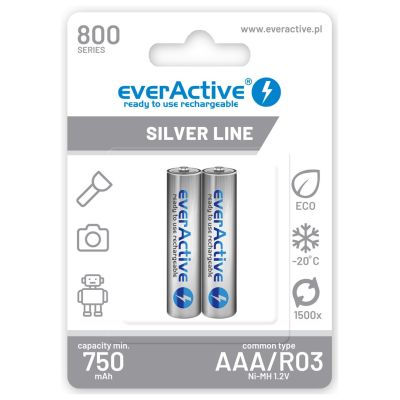 EVERACTIVE AAA BATTERIES 800 MAH - 2 PIECES EVHRL03-800