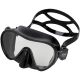 3. Fashy "Adventure III" Diving Mask, Black/Clear