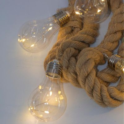 6. ROPE LIGHT 30LED 280 CM WARM WHITE JUTE