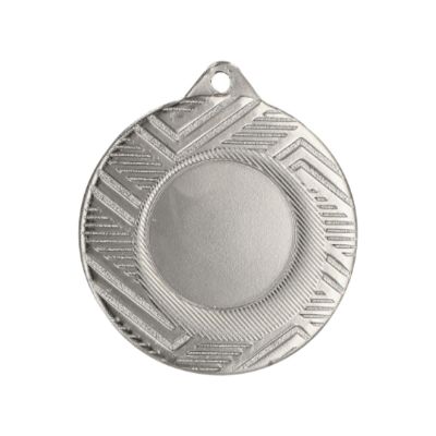 General silver medal with space for a 25 mm emblem – steel medal