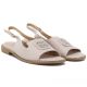 3. Women's leather flat nude sandals S.Barski 61-6018