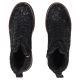 5. Women's leather ankle boots with wedges and flowers, black Filippo DBT6452