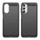 2. Flexible carbon pattern case for Samsung Galaxy M14 Carbon Case - black