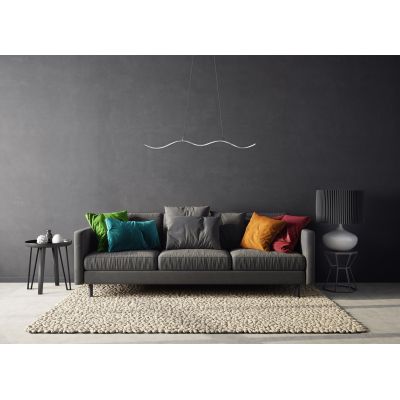 12. Activejet AJE-SARA LED ceiling lamp, silver, neutral white light, 1690 lm.