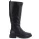 2. Women's leather boots, classic black Sergio Leone KZ-528-S