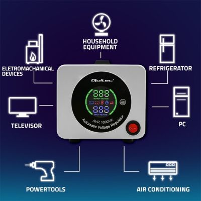 Qoltec Automatic Voltage Stabilizer AVR 1000VA