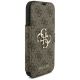 4. Guess Book 4G Metal Logo Case for iPhone 18 Pro / 17 Pro - Brown