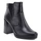 Women's ankle boots with a block heel and platform, insulated, black, M.Daszyński AF125B-1
