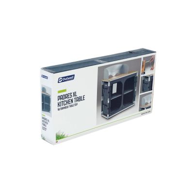 8. Outwell Padres XL Storage Unit Gray 4-Shelf Foldable