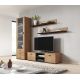 11. Shelf 125cm (2 pcs) SOHO lefkas oak + black
