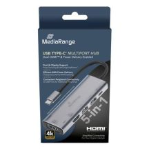 MediaRange MRCS511 USB Type-C Hubs and Concentrators 480 Mbit/s Silver