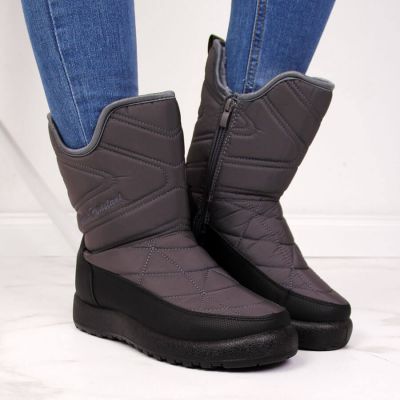 3. NEWS W EVE309B waterproof snow boots gray 
