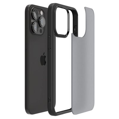 11. Spigen Ultra Hybrid iPhone 15 Pro Case - Clear Black