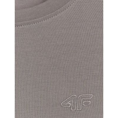5. Boy's regular plain T-shirt 4F 4FJRAW25TTSHM3260-22S