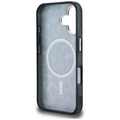 7. Karl Lagerfeld IML Leopard Pattern MagSafe Case for iPhone 16 - Black