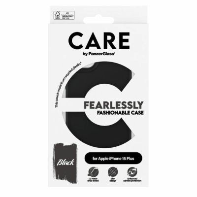 4. CARE by PanzerGlass Fearlessly Fashionable Case for iPhone 15 Plus - Black